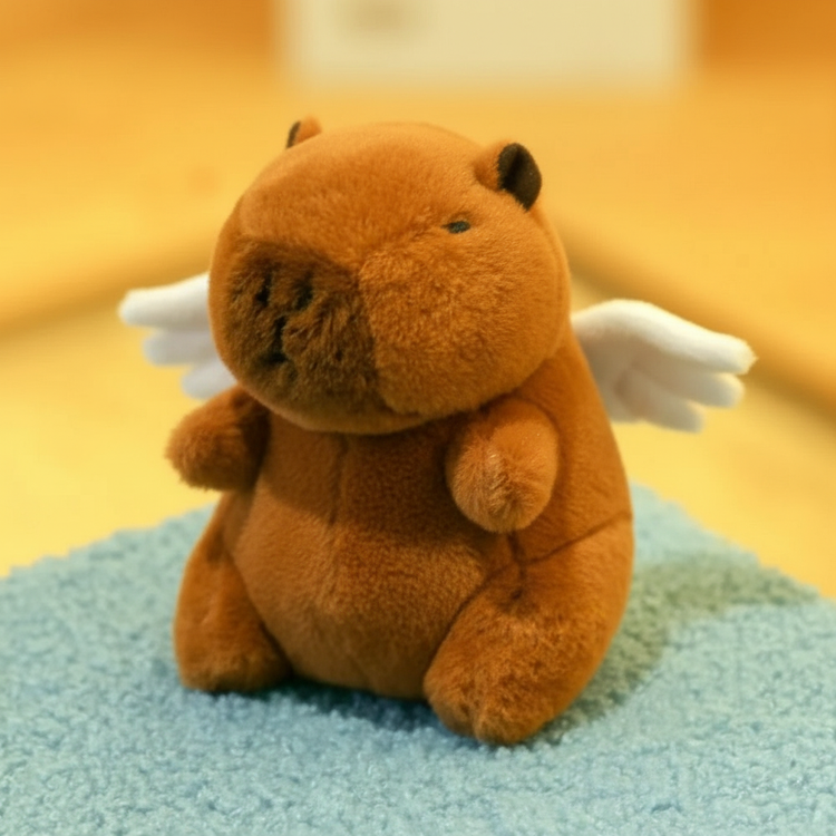 Premium Cute Capybara Plush Toy - Soft & Winged Edition