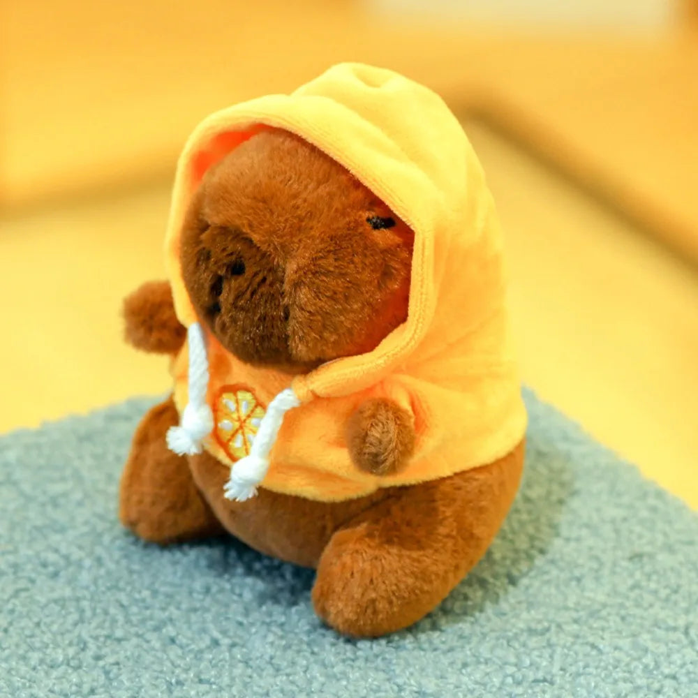 Premium Cute Capybara Plush Toy with Hoodie & Wings - Soft Stuffed Animal Gift