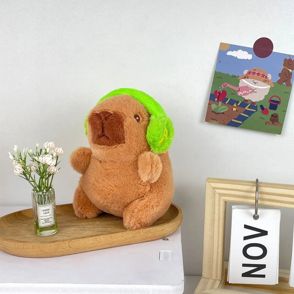 Premium Cute Capybara Plush Toy with Hoodie & Wings - Soft Stuffed Animal Gift