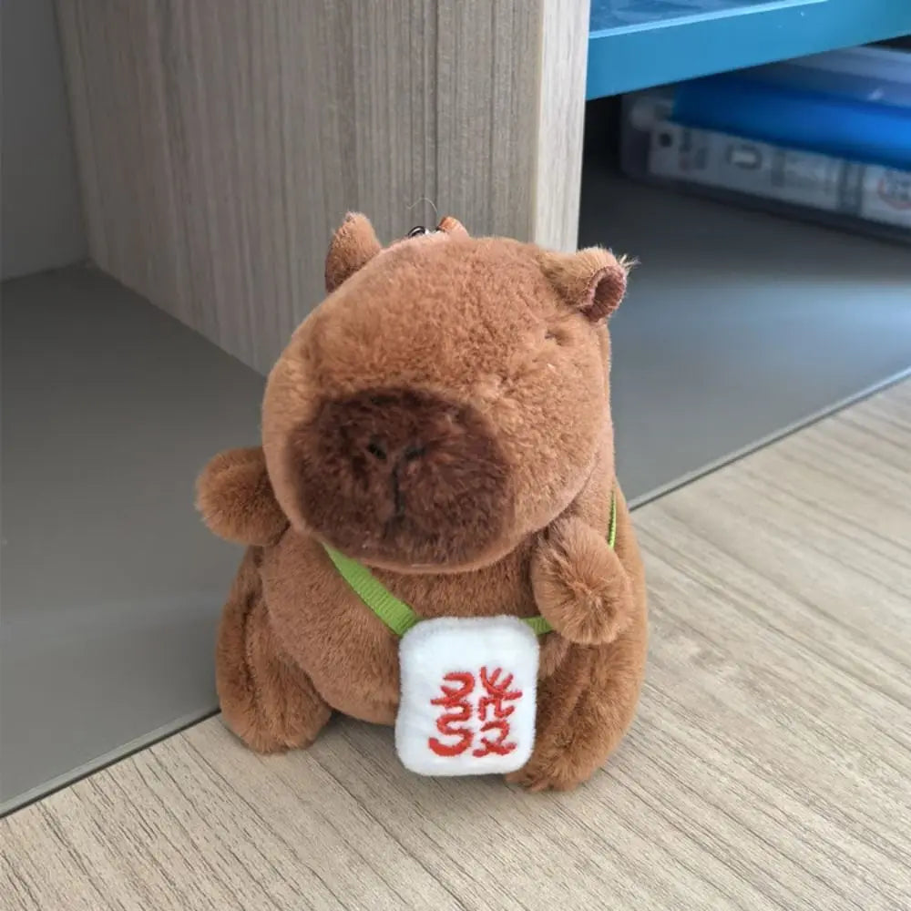 Capybara Plush Red Strawberry Hoodie Edition