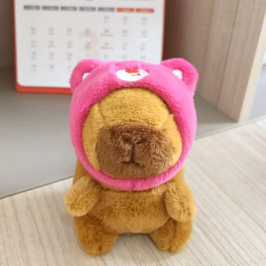 Pink Bear Hat Capybara